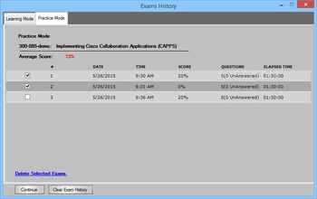 Self Test Training - Cisco 300-085 screenshot 6