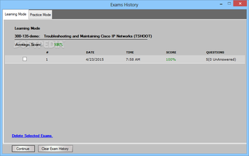 Self Test Training - Cisco 300-135 screenshot 10