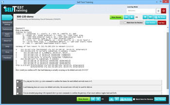 Self Test Training - Cisco 300-135 screenshot 4