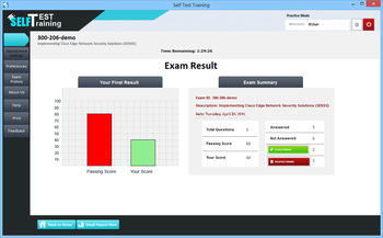 Self Test Training - Cisco 300-206 screenshot 6