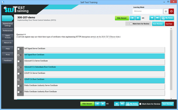 Self Test Training - Cisco 300-207 screenshot 3
