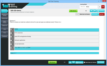 Self Test Training - Cisco 500-265 screenshot 3