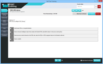 Self Test Training - Cisco 500-290 screenshot 3