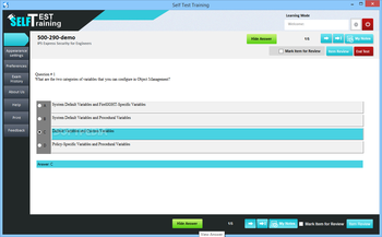 Self Test Training - Cisco 500-290 screenshot 8