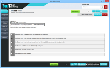 Self Test Training - Cisco 642-883 screenshot 3