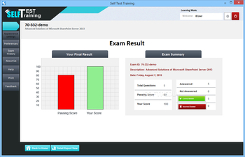 Self Test Training - Microsoft 70-332 screenshot 5