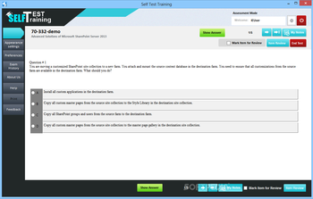 Self Test Training - Microsoft 70-332 screenshot 9