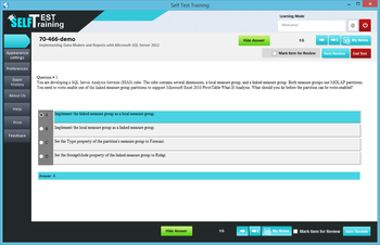 Self Test Training - Microsoft 70-466 screenshot 3