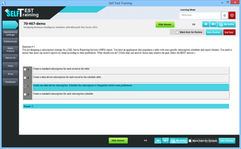 Self Test Training - Microsoft 70-467 screenshot 3