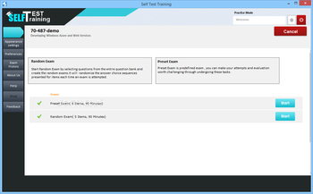 Self Test Training - Microsoft 70-487 screenshot 2