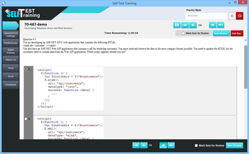 Self Test Training - Microsoft 70-487 screenshot 3