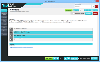 Self Test Training - Microsoft 70-487 screenshot 8
