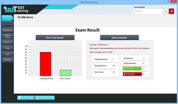 Self Test Training - Microsoft 70-488 screenshot 4
