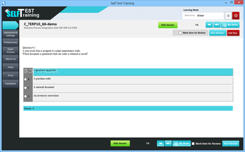 Self Test Training - SAP C_TERP10_66 screenshot 3