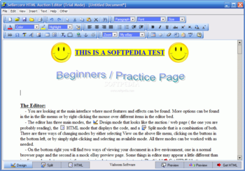 Sellercore HTML Auction Editor screenshot