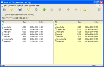 Selteco FTP screenshot