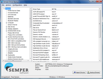 Semper Driver Backup screenshot