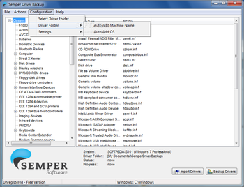 Semper Driver Backup screenshot 2