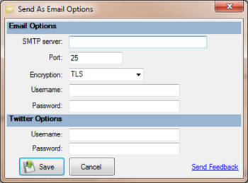 Send As Email Plug-in for Windows Live Writer screenshot