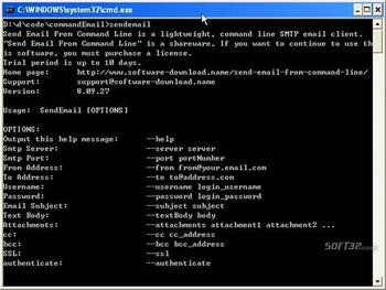 Send Email From Command Line screenshot 3
