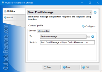Send Email Message screenshot