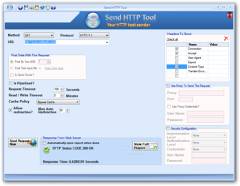 Send HTTP Tool screenshot
