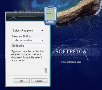 Send SMS Sidebar Gadget screenshot 2