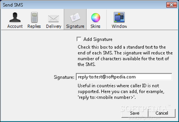 Send SMS Yahoo Widget screenshot 3