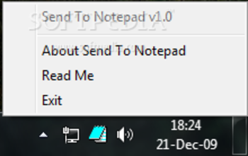 Send To Notepad screenshot 2