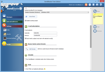 Sendblaster Free Edition screenshot 15