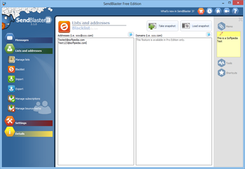 Sendblaster Free Edition screenshot 7