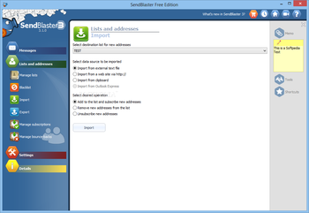 Sendblaster Free Edition screenshot 8