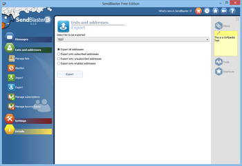 Sendblaster Free Edition screenshot 9