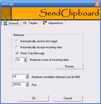 SendClipboard screenshot 2