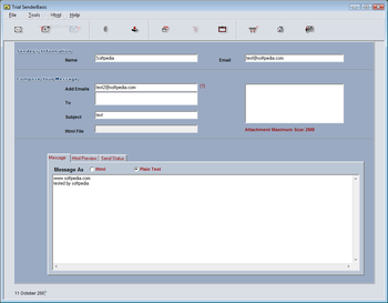 SenderBasic screenshot