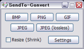 SendTo-Convert Portable screenshot