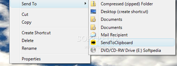 SendToClipboard screenshot