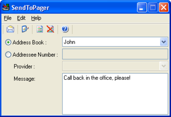 SendToPager FREE screenshot