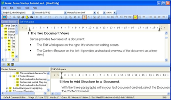 Sense Professional Edition screenshot