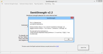 SentiStrength screenshot 3
