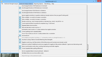 SentiStrength screenshot 6