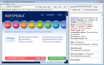 SEO Explorer screenshot