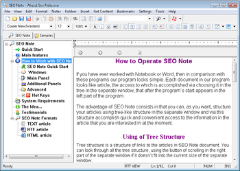 SEO Note screenshot