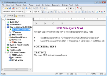 SEO Note screenshot 2