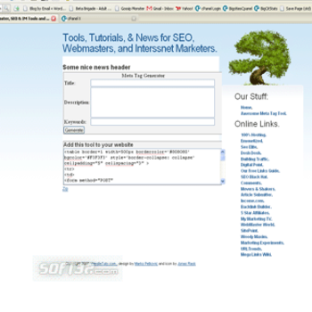 SEO Tool For Meta Tags screenshot