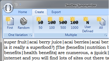 SeoDev Synonymizer screenshot 3