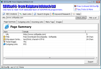 SEOSurf screenshot