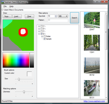 Sepham Search by Drawing screenshot