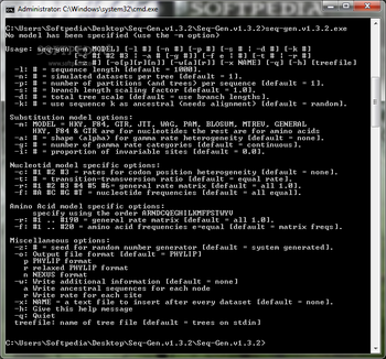 Seq-Gen screenshot