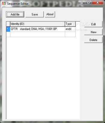 Sequence Editor screenshot